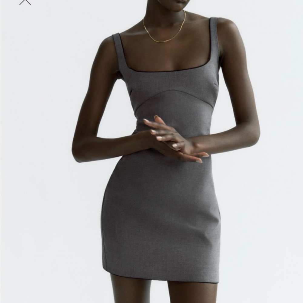 Zara grey mini dress